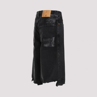 Shop Martine Rose Jeans Short Pants In Black