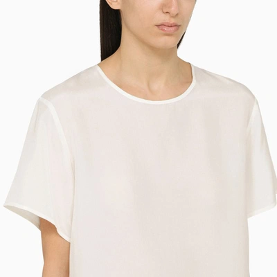 Shop P.a.r.o.s.h . Cream-coloured T-shirt In White