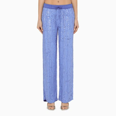 Shop P.a.r.o.s.h . Lavender Sequined Trousers In Purple