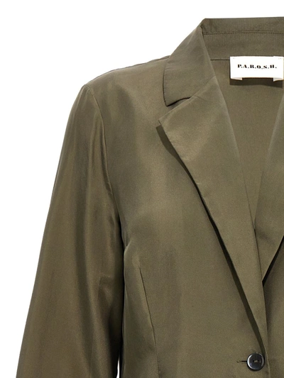 Shop P.a.r.o.s.h . 'habotay' Jacket In Green