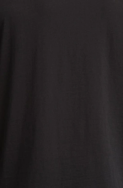 Shop John Varvatos Marty Long Sleeve Burnout Polo In Black
