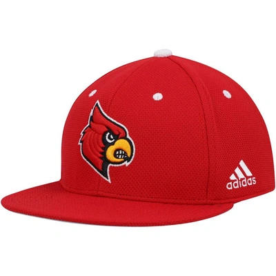 Shop Adidas Originals Adidas Red Louisville Cardinals On-field Baseball Fitted Hat