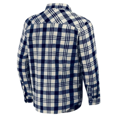Shop Darius Rucker Collection By Fanatics Navy Minnesota Twins Plaid Flannel Button-up Shirt