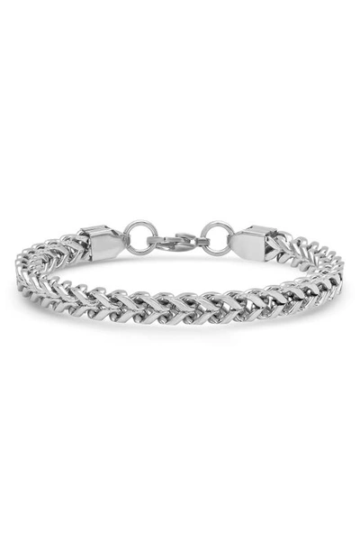 Shop Hmy Jewelry 18k Gold Plate Curb Chain Bracelet In Metallic