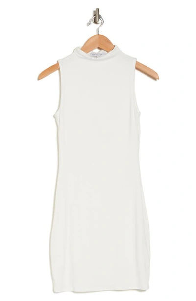 Shop Velvet Torch Funnel Neck Minidress In White