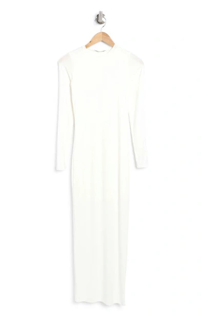 Shop Velvet Torch Long Sleeve Maxi Dress In White