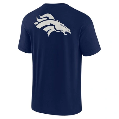 Shop Fanatics Signature Unisex  Navy Denver Broncos Elements Super Soft Short Sleeve T-shirt