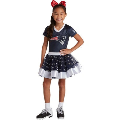 Shop Jerry Leigh Girls Youth Navy New England Patriots Tutu Tailgate Game Day V-neck Costume