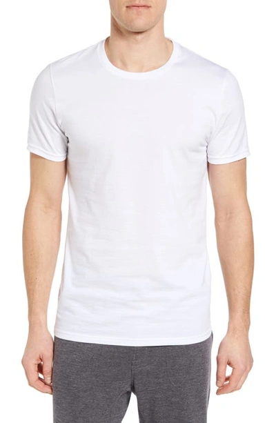 Shop Nordstrom Men's Shop 4-pack Trim Fit Supima® Cotton Crewneck T-shirt In White