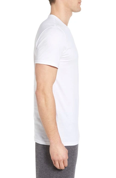 Shop Nordstrom Men's Shop 4-pack Trim Fit Supima® Cotton Crewneck T-shirt In White