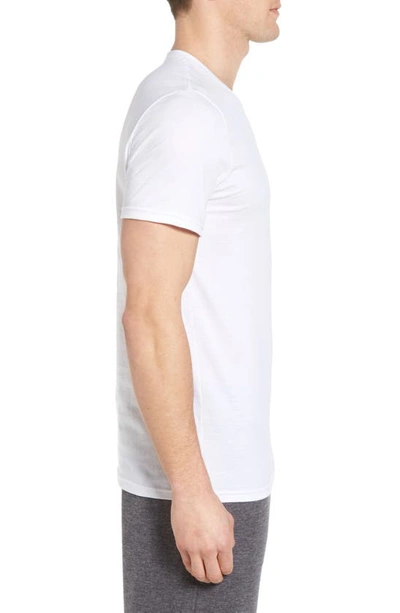Nordstrom Men's Shop Nordstrom 4-pack Trim Fit Supima® Cotton Crewneck T-shirt In White