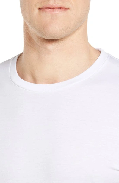 Shop Nordstrom Men's Shop 4-pack Trim Fit Supima® Cotton Crewneck T-shirt In White