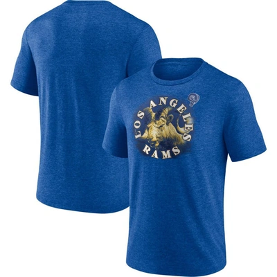 Shop Fanatics Branded Heathered Royal Los Angeles Rams Sporting Chance T-shirt In Heather Royal