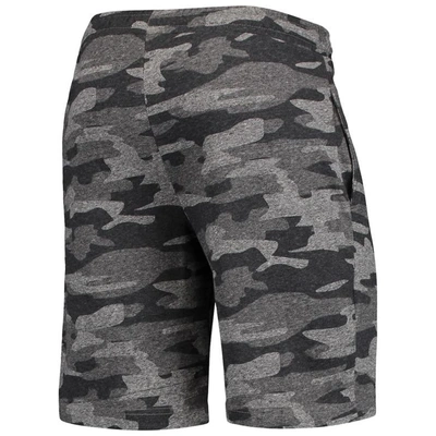 Concepts Sport Men's  Charcoal, Gray Nebraska Huskers Camo Backup Terry Jam Lounge Shorts In Charcoal