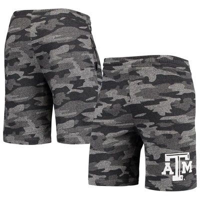 Concepts Sport Men's  Charcoal, Gray Texas A&m Aggies Camo Backup Terry Jam Lounge Shorts In Charcoal