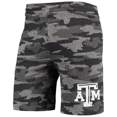 Concepts Sport Men's  Charcoal, Gray Texas A&m Aggies Camo Backup Terry Jam Lounge Shorts In Charcoal