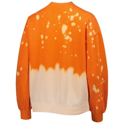 Shop Gameday Couture Orange Clemson Tigers Twice As Nice Faded Dip-dye Pullover Long Sleeve Top