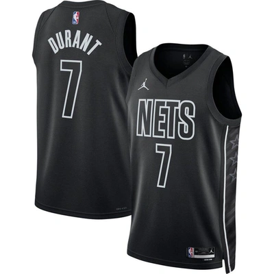 Shop Jordan Brand Unisex  Kevin Durant Black Brooklyn Nets Swingman Jersey