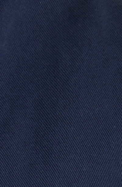 Shop Forét Mellow Button-up Organic Cotton Shirt Jacket In Navy