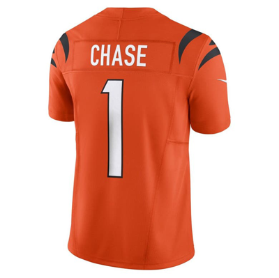 Shop Nike Ja'marr Chase Orange Cincinnati Bengals Vapor F.u.s.e. Limited Jersey