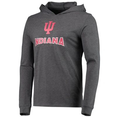 Shop Concepts Sport Crimson/heather Charcoal Indiana Hoosiers Meter Long Sleeve Hoodie T-shirt & Jogger P