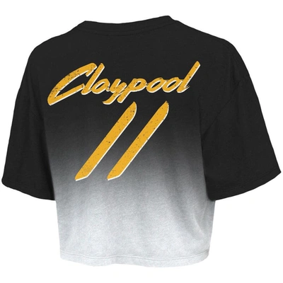 Shop Majestic Threads Chase Claypool Black/white Pittsburgh Steelers Drip-dye Player Name & Number Tri-bl