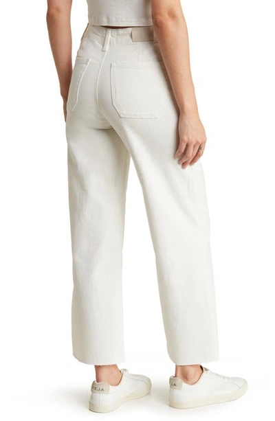 Paige Anessa Flare Leg Jeans In Tonal Ecru