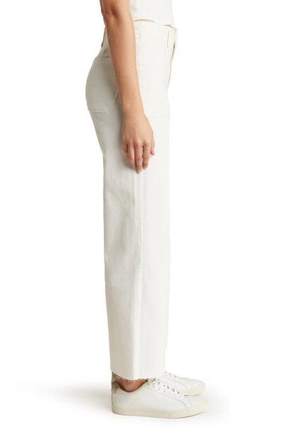 Paige Anessa Flare Leg Jeans In Tonal Ecru