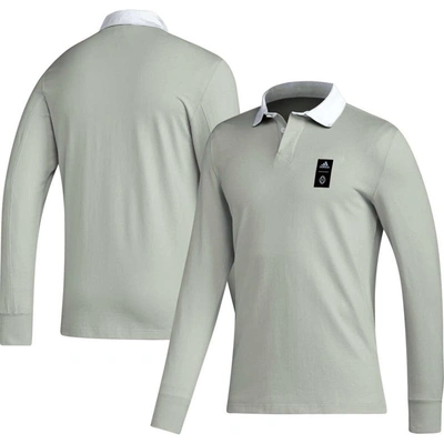 Shop Adidas Originals Adidas 2023 Player Gray Vancouver Whitecaps Fc Travel Long Sleeve Polo