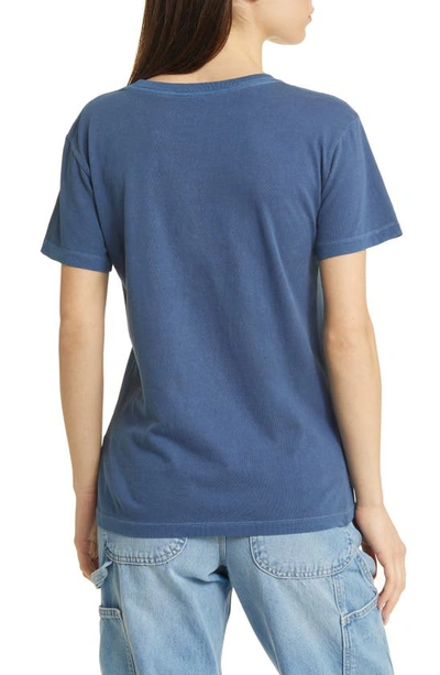 Shop Golden Hour Nantucket Sailing Cotton Graphic T-shirt In Washed Medieval Blue
