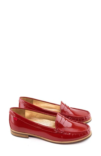 Shop Marc Joseph New York East Village Flat In Red Patent Leather