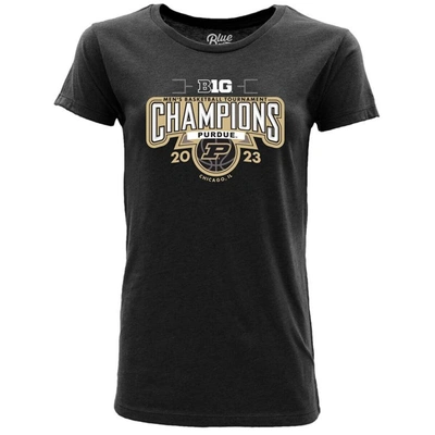 Shop Blue 84 Basketball Conference Tournament Champions Locker Room T-shirt In Black