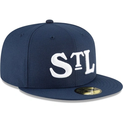 Shop New Era Navy St. Louis Stars Cooperstown Collection Turn Back The Clock 59fifty Fitted Hat