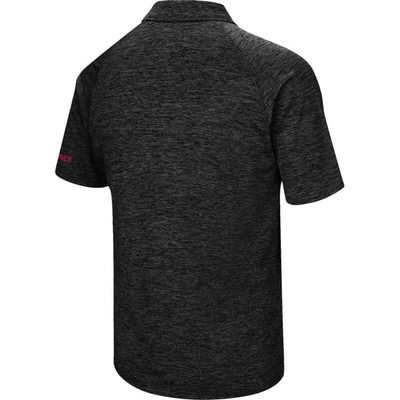 Shop Colosseum Black Iowa State Cyclones Down Swing Polo In Heather Black