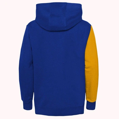 Shop Outerstuff Youth Gold/blue St. Louis Blues Unrivaled Pullover Hoodie