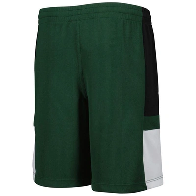 Shop Outerstuff Youth Green Michigan State Spartans Lateral Mesh Performance Shorts