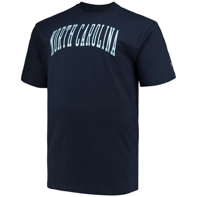 Shop Champion Navy North Carolina Tar Heels Big & Tall Arch Team Logo T-shirt