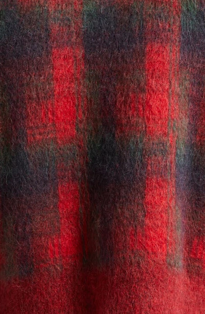 Shop Maison Margiela X Pendleton Plaid Mohair & Wool Blend Sweater Vest In Red/ Green/ Bordeaux/ Navy