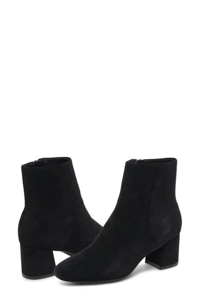 Shop Blondo Alida Waterproof Bootie In Black Suede