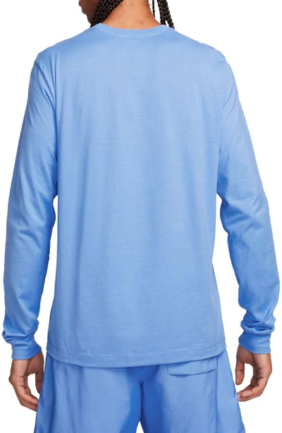 Shop Nike Sportswear Club Long Sleeve T-shirt In Polar
