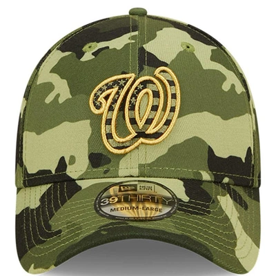 Shop New Era Camo Washington Nationals 2022 Armed Forces Day 39thirty Flex Hat