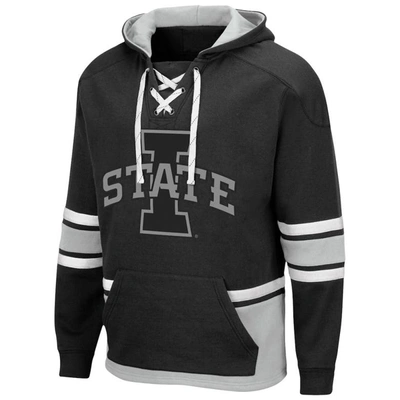 Shop Colosseum Black Iowa State Cyclones Lace Up 3.0 Pullover Hoodie