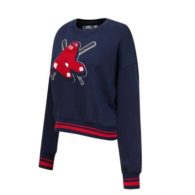 Shop Pro Standard Navy Boston Red Sox Mash Up Pullover Sweatshirt