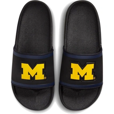 Shop Nike Michigan Wolverines Off-court Wordmark Slide Sandals In Black