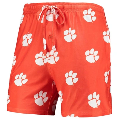 Shop Concepts Sport Orange Clemson Tigers Flagship Allover Print Jam Shorts