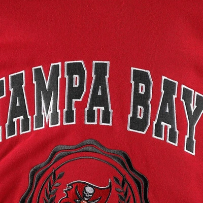 Shop Tommy Hilfiger Red Tampa Bay Buccaneers Becca Drop Shoulder Pullover Hoodie