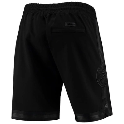 Shop Pro Standard Toronto Raptors Triple Black Gloss Shorts