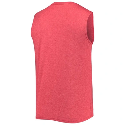 Shop New Era Red New England Patriots Brushed Sleeveless Tank Top