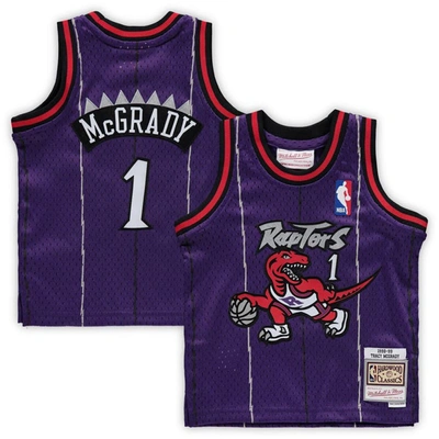 Shop Mitchell & Ness Infant  Tracy Mcgrady Purple Toronto Raptors 1998/99 Hardwood Classics Retired Player