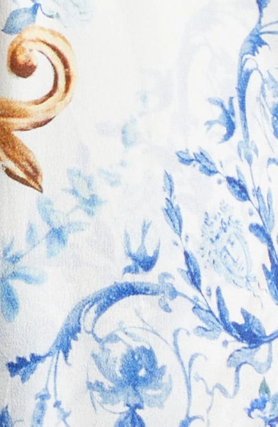 Shop Camilla Season Of The Siren Print Long Sleeve Silk Crepe Faux Wrap Dress